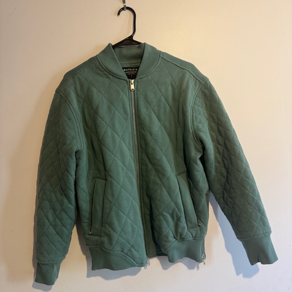 Athleta Teal Bomber Jacket